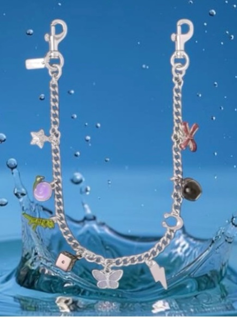 Coach charm chain strap NWT